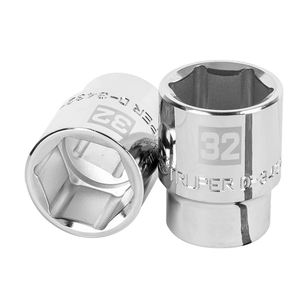 Dado hexagonal  E 3/4" - 32 mm, Truper