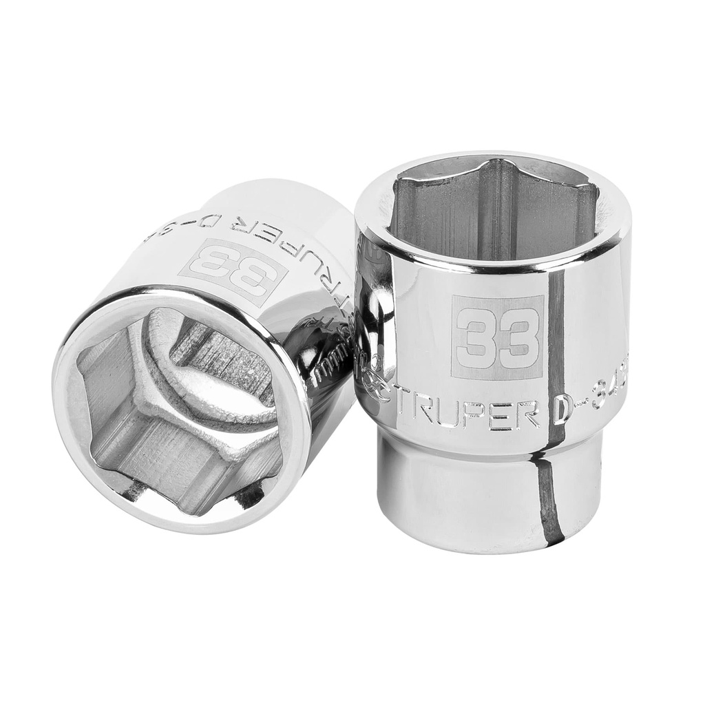 Dado hexagonal  E 3/4" - 33 mm, Truper