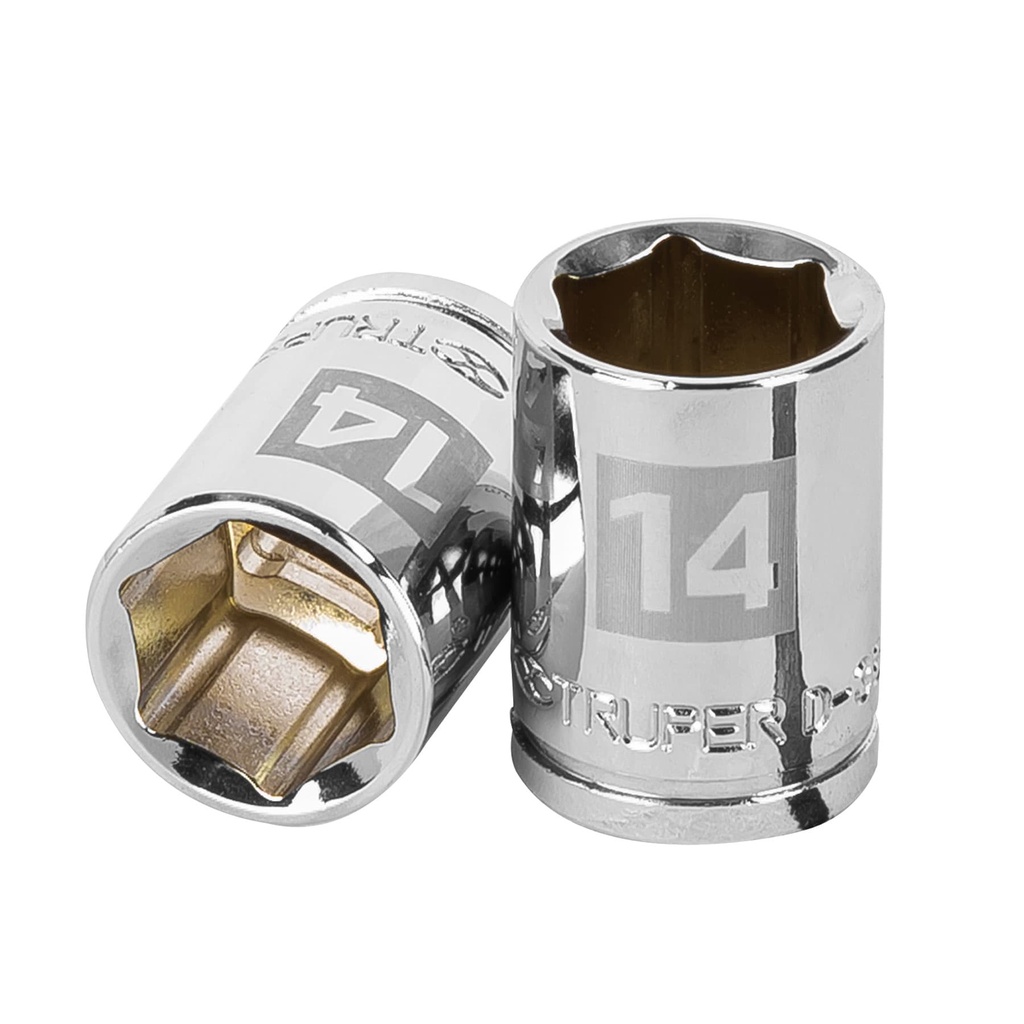 Dado hexagonal en mm  E3/8" -  14mm, Truper