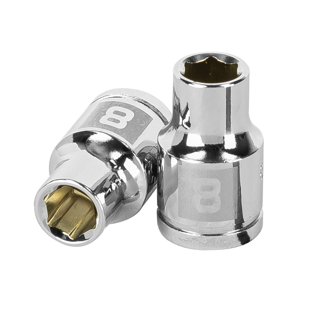 Dado hexagonal en mm  E3/8" -  8mm, Truper