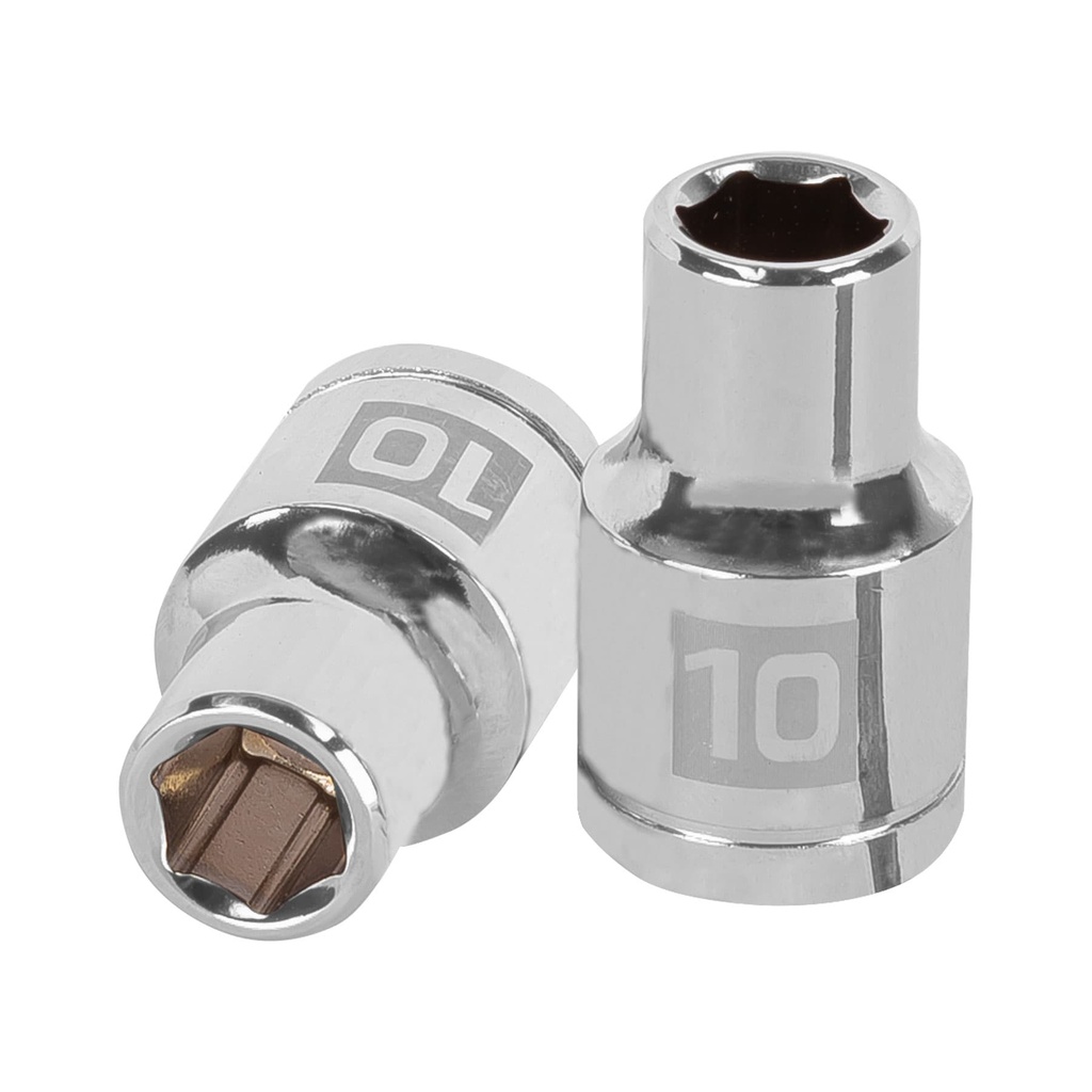 Dados hexagonales E 1/2" - 10 mm, Truper