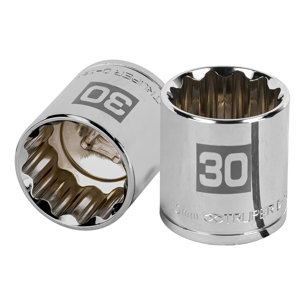 Dados poligonales E 1/2" - 30 mm, Truper