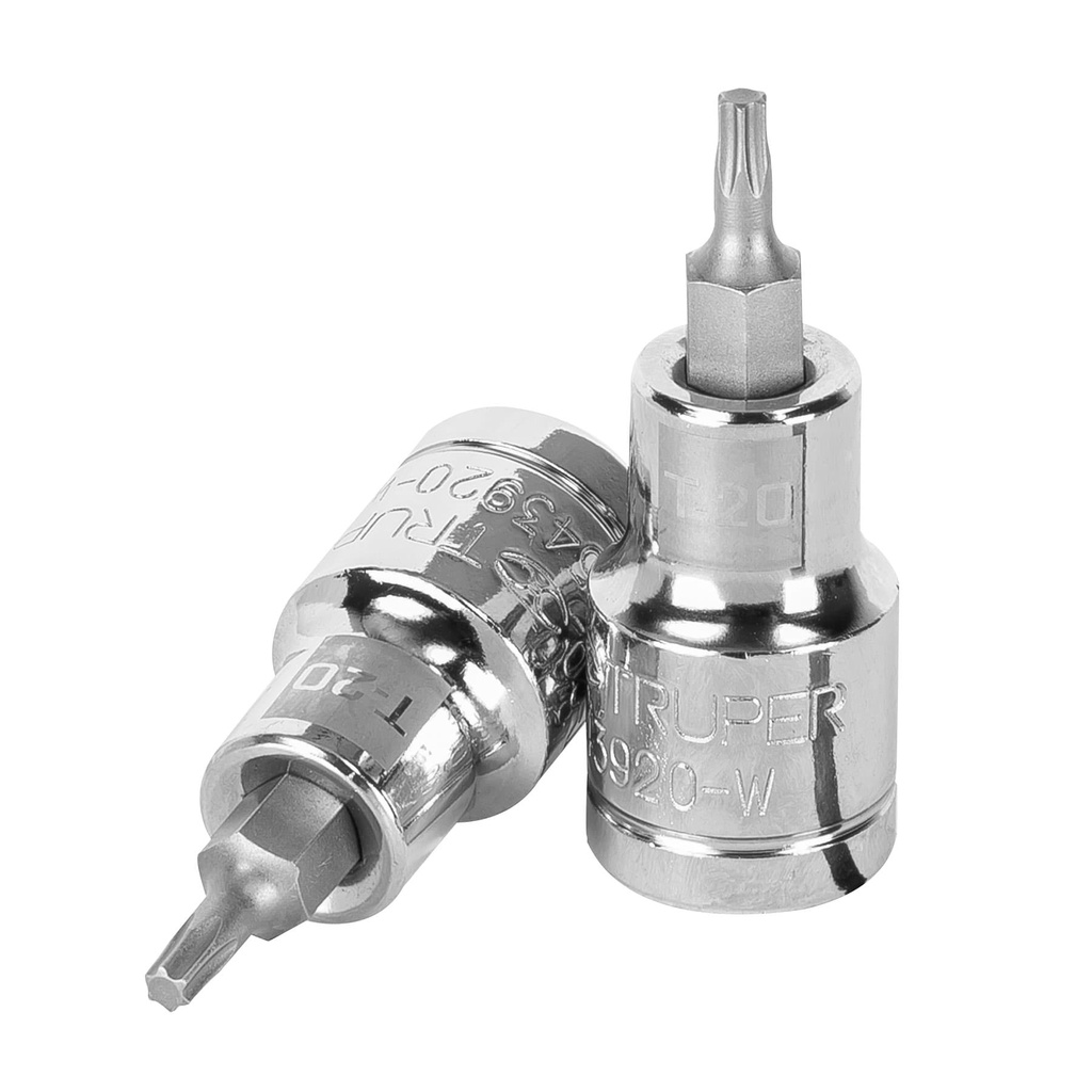 Dados punta torx  E 1/2" , T-20, Truper