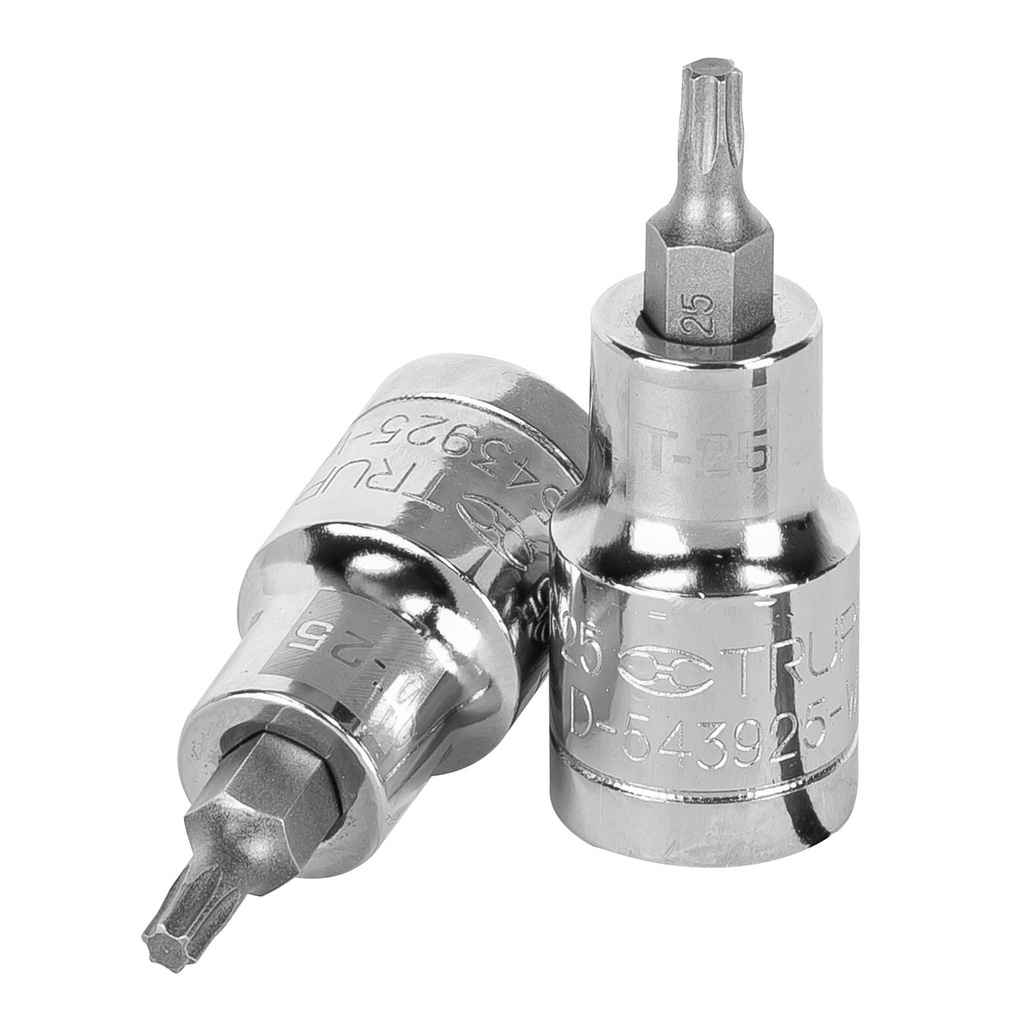 Dados punta torx  E 1/2" , T-25, Truper