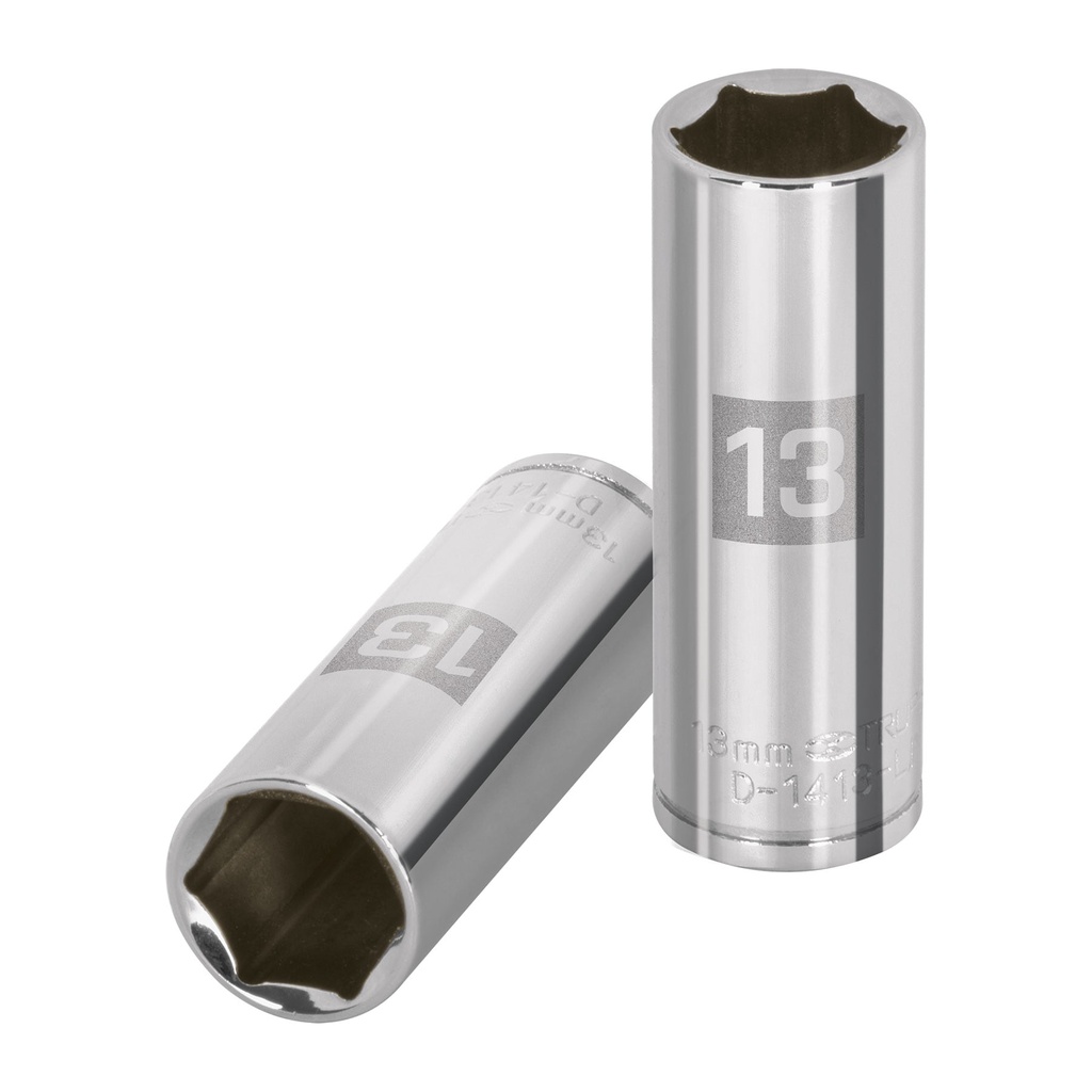 Dados tubulares hexagonales en mm - 13mm, Truper