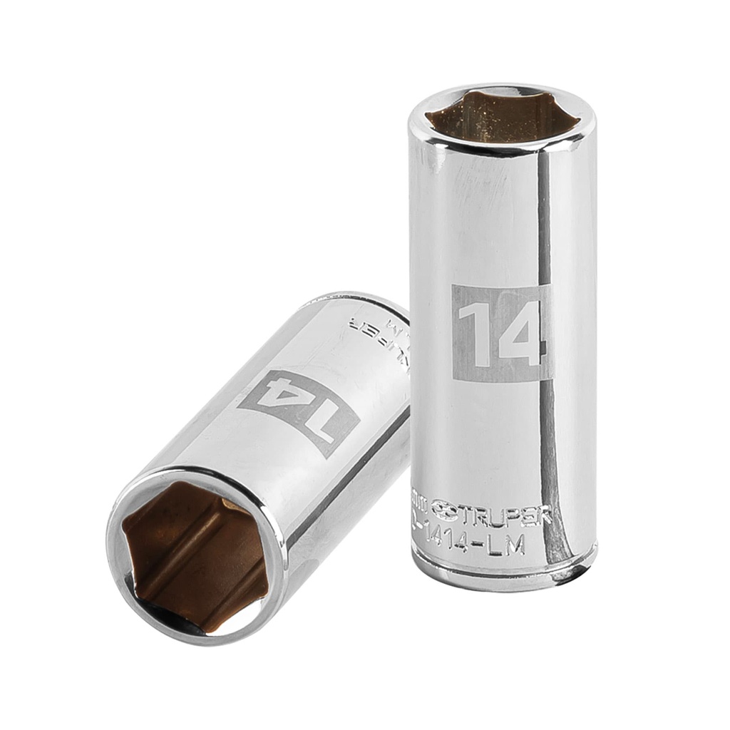 Dados tubulares hexagonales en mm - 14mm, Truper