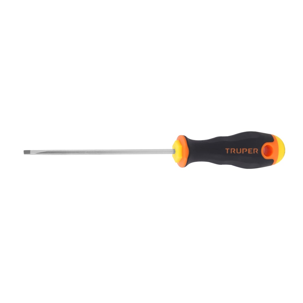 Destornillador plano cabinet, mango comfort grip 1/8" x 4", Truper