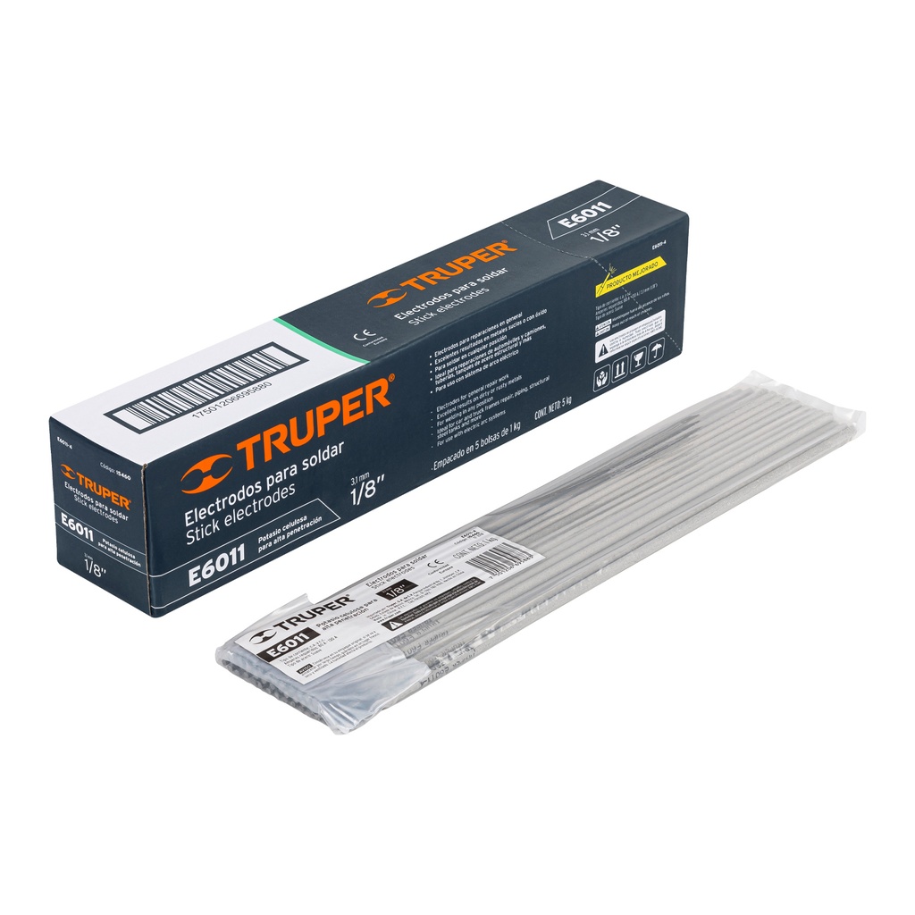 Electrodo 6011 1/8", Truper