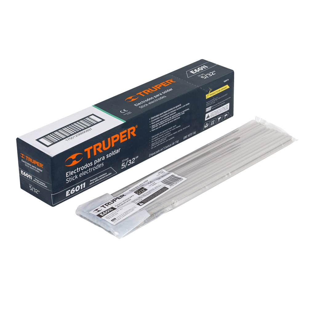 Electrodo 6011 5/32", Truper