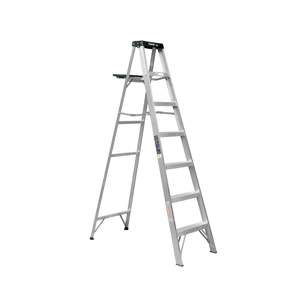 Escalera tipo tijera, 91 kg, con bandeja, 6 peldaños, Truper