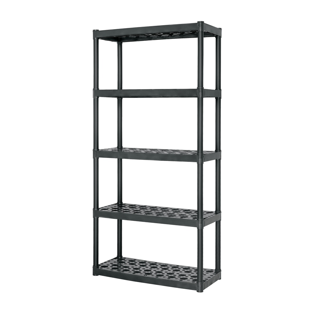 Estante plastico uso pesado, 5 repisas ventiladas, Truper