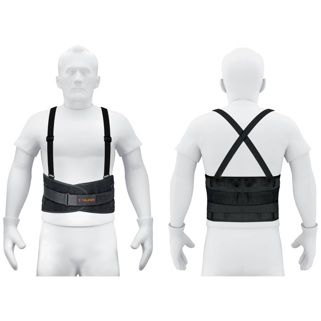 Fajas lumbares con tercer cinturon ajustable CH, Truper