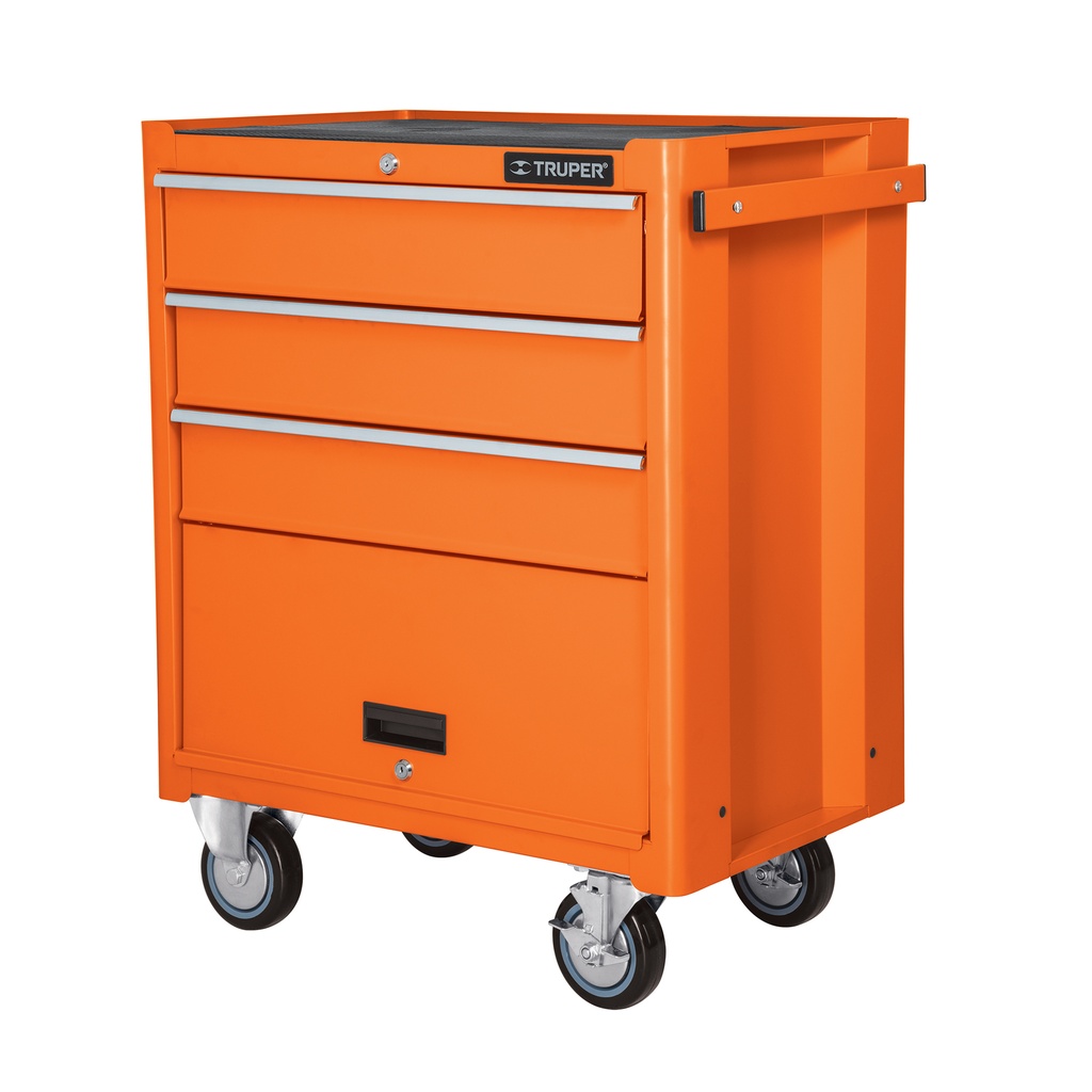 Gabinete metalico movil, 3 cajones y 1 compartimiento, Truper