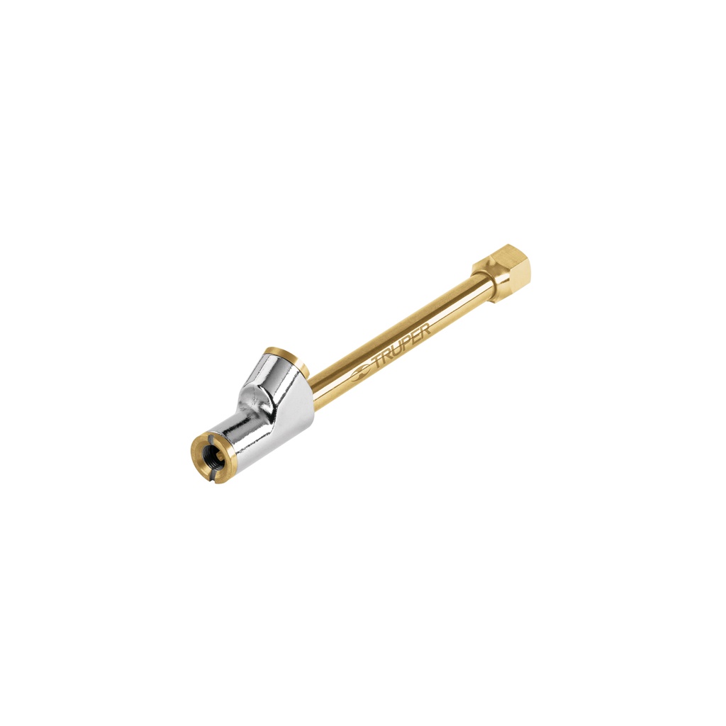 Inflador de cabeza doble de laton, Truper