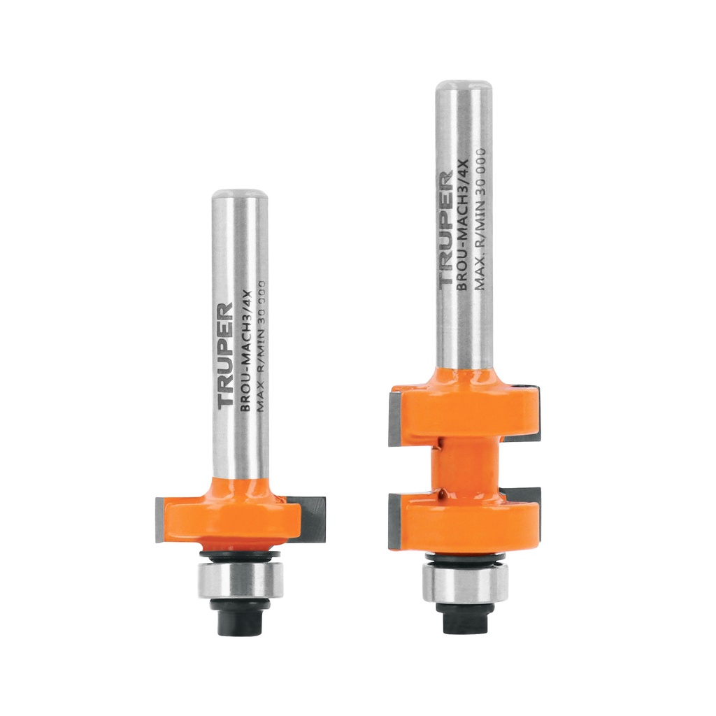 Juegos de machimbador con rodaje 3/4" x17mm, Truper