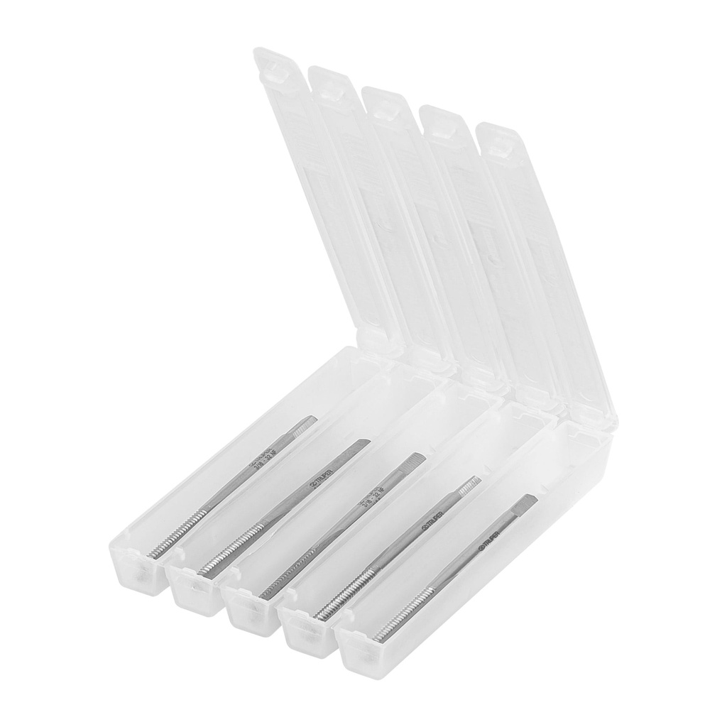 Macho semiconico, estuche 5 piezas, 3/16" x 32, Truper