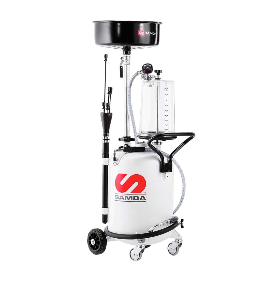 Aspirador recuperador de aceite portatil con pre camara de vacio, Samoa