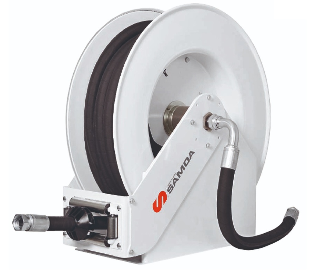 Carrete abierto alto caudal gran capacidad con manguera 15 MT X 1", Samoa