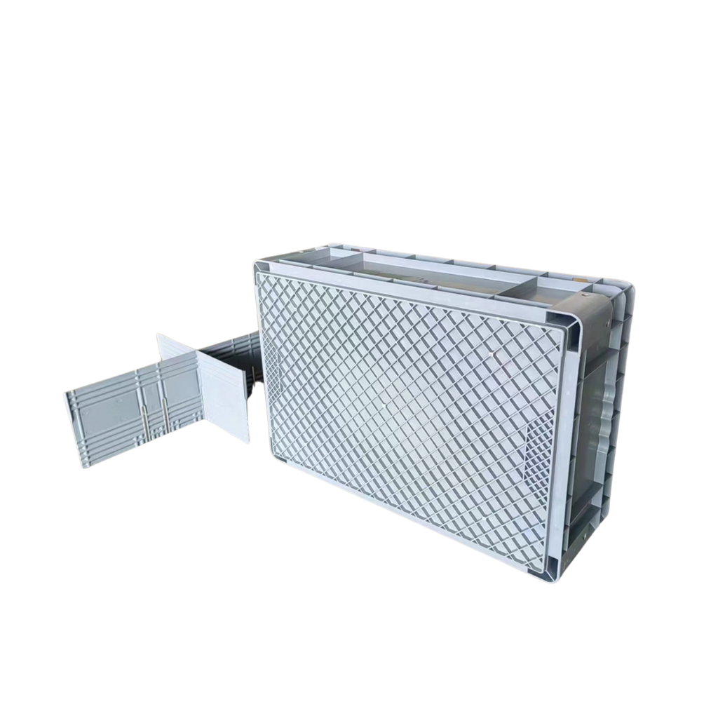 CONTENEDOR PLASTICO GRIS MEDIDAS 600*400*200h mm peso 2.75 Kg Capacidad Carga 30Kg