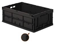 Caja plegable S/Tapa Nettuno Negro | 60x40x33h, Storage Compat