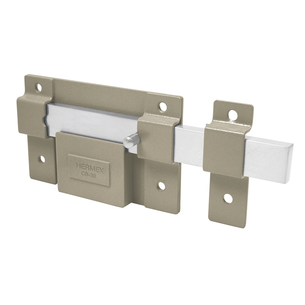 Cerradura de barra fija, cilindro exterior, Truper Hermex