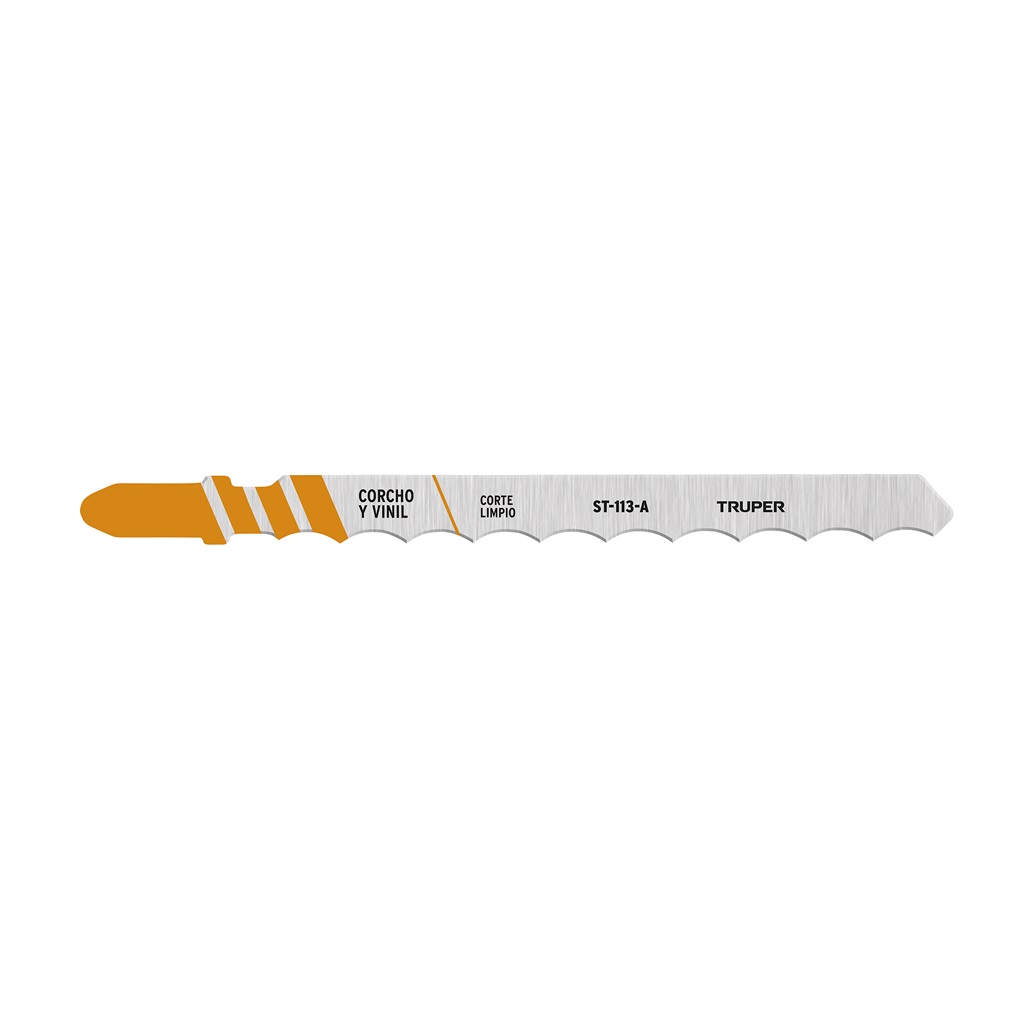 Blíster 5 seguetas T, cuchilla HCS, para material suave, Truper