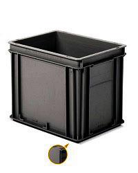 Contenedor negro - Serie Athena | 40x30x32cm M/C P/C F/C, Storage Compat