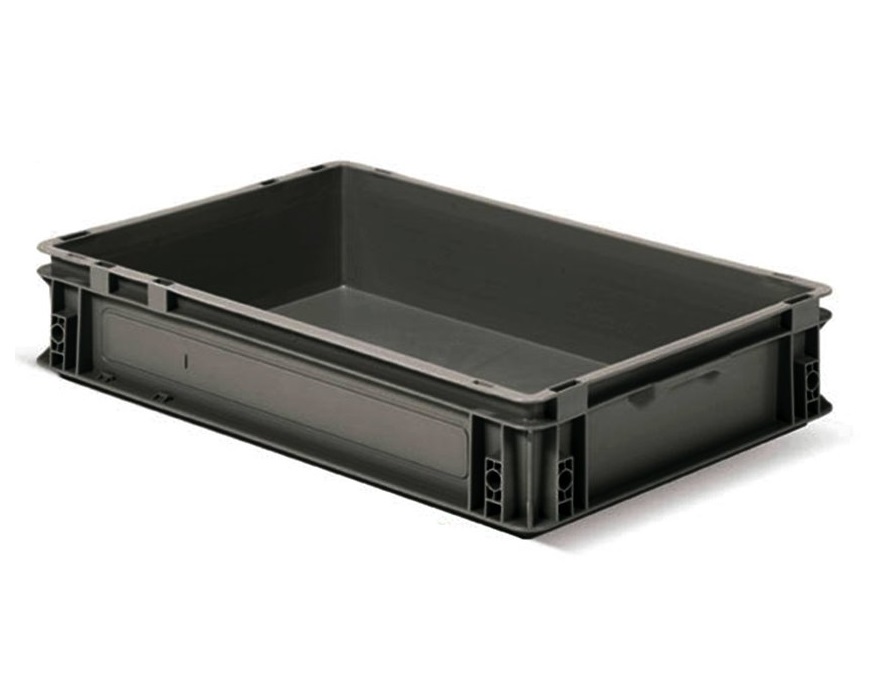 Contenedor negro - Serie Athena | 60x40x12cm M/C P/C F/C, Storage Compat