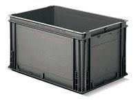 Contenedor negro - Serie Athena | 60x40x32cm M/C P/C F/C, Storage Compat