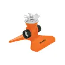 Aspersor metalico giratorio con aspa diametro de riego 5 mts, Truper