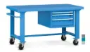 BANCO WORK AZUL MOVIL C/CAJ. DE 1500X800 | Serie Work, Storage Compat