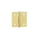 Bisagra cuadrada 2", latonado, cabeza plana, Truper Hermex Basic