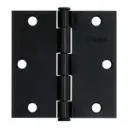 Bisagra cuadrada 3 1/2", negro mate, cabeza plana, Truper Hermex