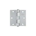 Bisagra cuadrada 3", acero cromo mate, plana, Hermex