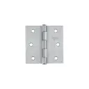 Bisagra cuadrada 3", acero cromo mate, plana, Hermex Basic