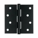 Bisagra cuadrada 4", negro mate, cabeza plana, Truper Hermex