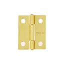 Bisagra rectangular 1-1/2", acero latonado, Hermex