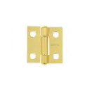 Bisagra rectangular 1", acero latonado, Hermex