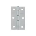 Bisagra rectangular 3-1/2", acero pulido, Hermex