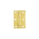 Bisagra rectangular 3", acero latonado, Hermex
