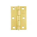 Bisagra rectangular 4", acero latonado, Hermex