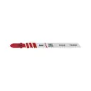 Blíster con 5 seguetas 8 DPP zanco "T" corte recto metal, Truper