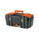 Caja p/herramienta 20" con compartimentos, broches metálicos, Truper