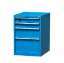 Cajonera azul de 4 cajones | Serie Work, Storage Compat