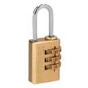 Candado de combinacion, cuerpo de laton 20mm, Truper