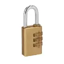 Candado de combinacion, cuerpo de laton 28mm, Truper