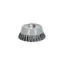 Carda de copa, alambre trenzado fino, 5", Multi rosca, Truper