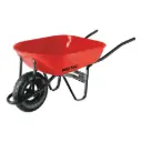 Carretilla 5.5 ft3, neum.ref, bastidor bipartido, roja, Pretul