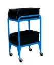 Carro Azul 1 nivel c/contenedores 555x445x845hmm, Storage Compat