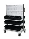 Carro Unimod Gris c/ruedas c/contenedores 1023x613x1430h, Storage Compat